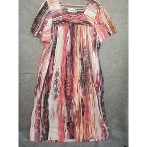 Women's Loungees Size XL Multi Color Abstract Print Muumuu Dress